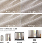 NICETOWN 100% Blackout Linen Curtains - Image 8