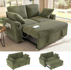 Ihanherry 59-inch Corduroy Convertible Sofa Bed by iHanHerry