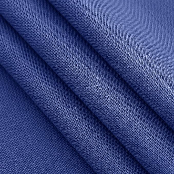 Classic Blue Linen Curtains 72 Inch Length - Image 7