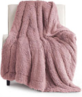 Bedsure GentleSoft Fluffy Dusty Pink Throw Blanket Gifts by Unknown