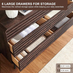 RedLemon 6 Drawers Dresser for Bedroom, Chest of Drawers - Image 4