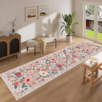 DUKINO 2.6x10 Runner Rug for Hallway, Washable Kitchen Rugs Non Slip, Low Pile - Image 3