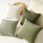 Topfinel Green White Spring Pillow Covers 18x18 Inch Set of 4 Boho Nordic - Image 5
