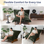 MAXYOYO Adjustable Living Room Chair, Convertible Bean Bag Chair & Recliner - Image 4