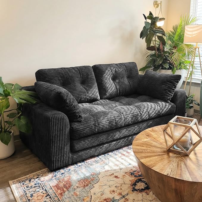 Homkdom Convertible Loveseat Sleeper, Space-Saving Folding Sofa Bed - Image 9