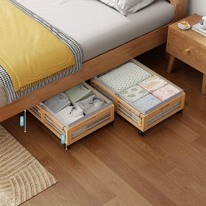 Under Bed Storage Containers by BambooSync