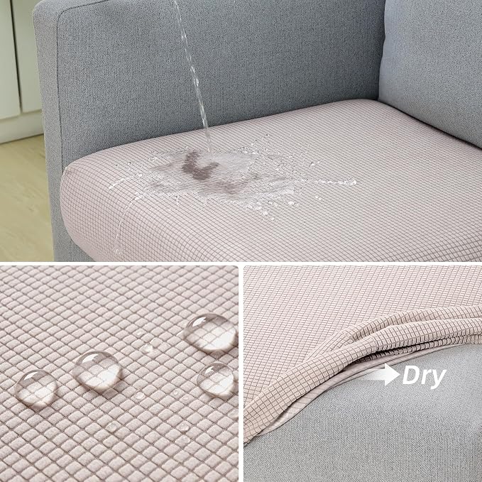 Fuloon Couch Cushion Slipcover, Super Stretch Individual Sofa Covers | 3 Pack - Image 6
