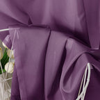 Plum Sheer Curtains 63 Inches Long 2 Panels - Image 3