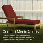 Honeycomb Outdoor Chaise Lounge Cushion - Image 3