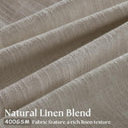 Pinch Pleated Linen 100 Inch Curtains - Image 2