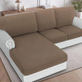 H.VERSAILTEX Sectional Couch Covers 3 Pieces Sofa Seat Cushion Covers L Shape by HVERSAILTEX