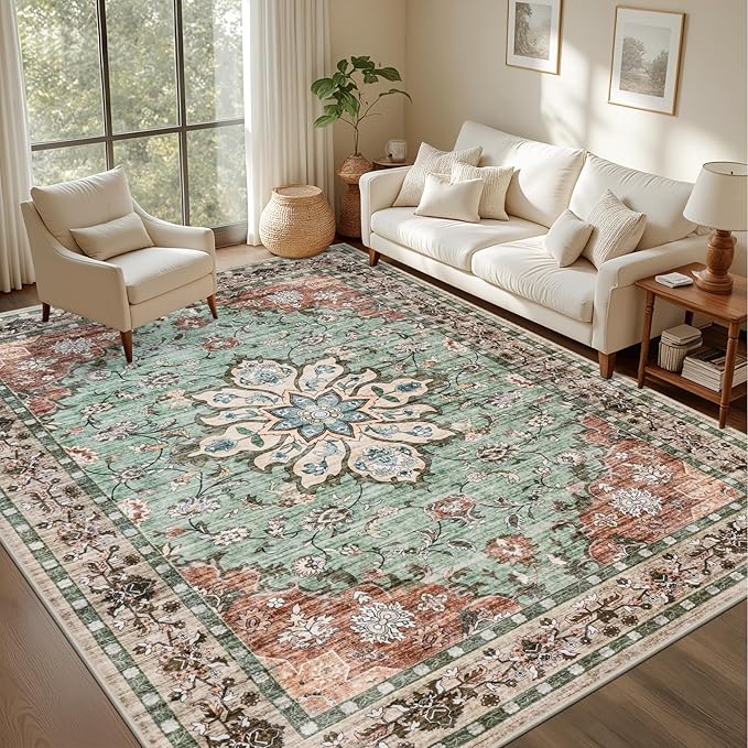 6x9 Area Rugs Living Room: Washable Rug by EXPEDIX