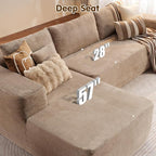 ovios 104" Cloud Boneless Couch - Image 3