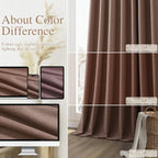 100% Blackout Curtains 96 Inch Length 2 Panels Set - Image 7