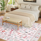 DUKINO 8x10 Area Rugs, Washable Soft Animal Bedroom Rug Non Slip, Low Pile - Image 3