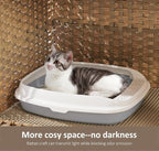 Cat Litter Box Enclosure with Soft Litter Mat; Hidden Cat Washroom Furniture - Image 4