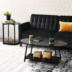Household Essentials Jamestown Round Side End Table - Image 5