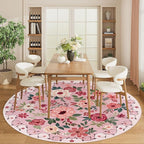 DUKINO 6ft Round Rug, Soft Washable Circle Rug - Image 4