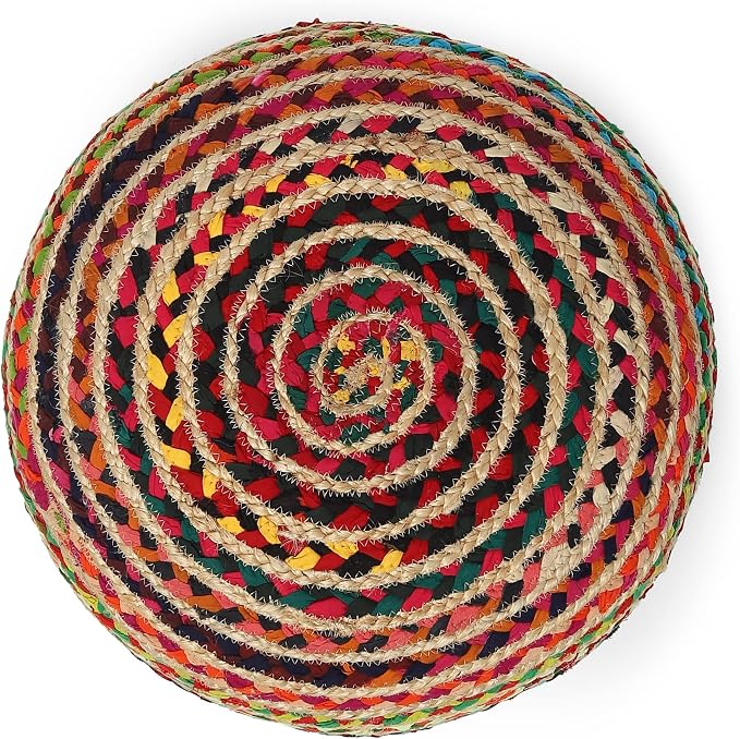REDEARTH · Round Pouf Ottoman - Image 5