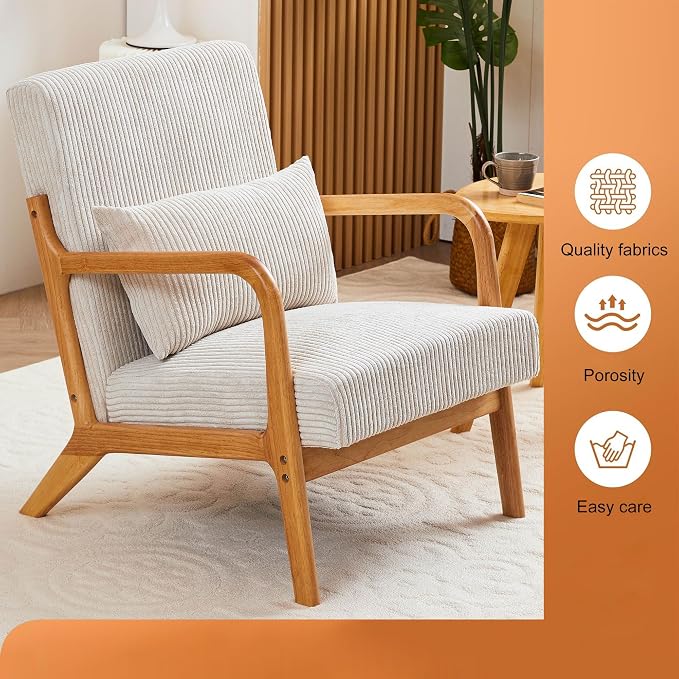 Mid-Century Modern Accent Chair, Reading Armchair - Image 3