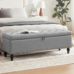 Mangodan 50" Storage Ottoman Bench, Tufted Ottoman - Image 6