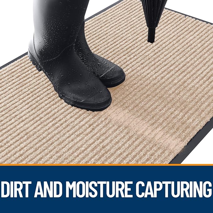 OLANLY Front Door Mat 40x32, Waterproof Heavy-Duty Indoor Outdoor Doormat | - Image 5