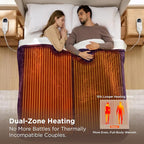Bedsure Heated Blanket King Size, Dual Control Electric Blanket, 6 Heat/6 Timer - Image 3