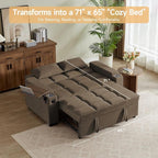 hansones 65'' 3-in-1 Folding Convertible Sofa Bed, Pullout Sofa, Modern - Image 5