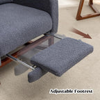 HCHAIRH Rocking Chair with Foot Rest, Teddy Nursery Rocking Chairs, Wingback - Image 5