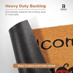 Coir Welcome Mat, 17 x 29 in | 100% Natural Coir, Anti-Shedding, Durable PVC - Image 6