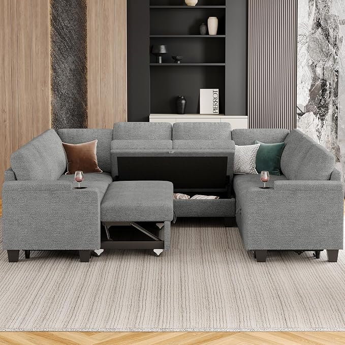 Belffin Sectional Sleeper Sofa - Image 6