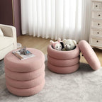 Flouki Round Ottoman Set of 2, Ottomans - Image 7