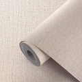 Beige Wallpaper Peel and Stick 472" Textured Beige Grasscloth Contact Paper by Akywall