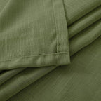 BGment Olive Green Linen Curtains 40 Inches Long - Image 9