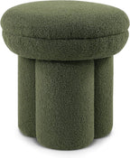 Furniture of America Rami Modern 18-inch Mushroom-Shape Upholstered Ottoman - Image 4