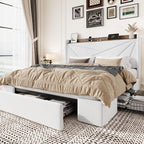 SHA CERLIN Queen Bed Frame by SHACERLIN