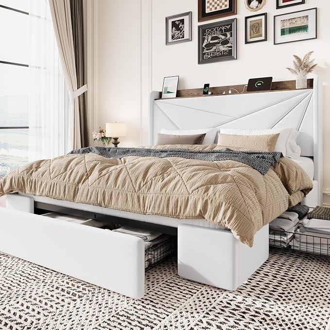 SHA CERLIN Queen Bed Frame by SHACERLIN
