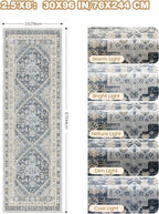 Kitchen Runner Rug Non Slip Washable Rugs 2.5x8, Carpet Runner - Image 2