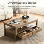 LINSY HOME Farmhouse Coffee Table - Image 4
