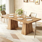 LITTLE TREE Dining Table for 6 People, Wooden Dining Table, Rectangle Table - Image 5