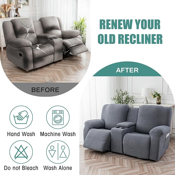 Genina Recliner Loveseat Covers - Image 6