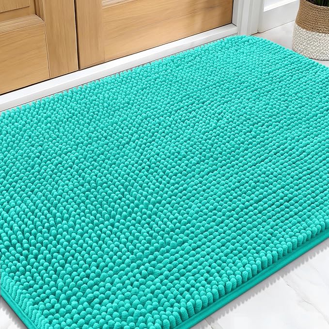 OLANLY Dog Door Mat for Muddy Paws 32x20, Super Absorbent Chenille Mud Mat | by OLANLY