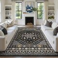 8x10 Area Rugs for Living Room, Large Washable Rug, Dining Room, Low Pile by Zesthome
