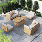 Grand patio 7-Piece Patio Wicker Furniture Set by GrandPatio