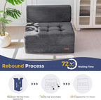 MAXYOYO 8" Folding Sofa Bed, Fold Out Chair Bed Sleeper Chair, Convertible - Image 8