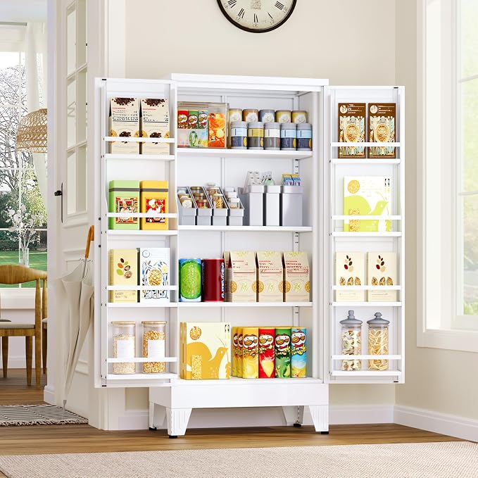 GAIOUS Metal Kitchen Pantry Cabinet, Storage Cabinets by GAIOUS
