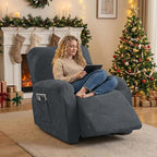 Oversized Recliner Chair Covers, 4-Piece Stretch Geometric Strokes Jacquard - Image 5