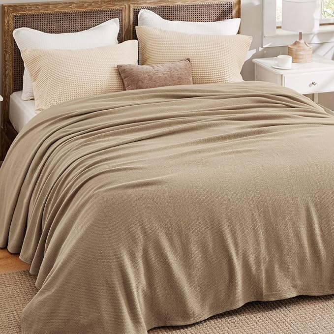 Bedsure GentleSoft 100% Cotton Blanket King Size - Image 5