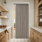 Burlywood Semi Sheer Burlap Pinch Pleated Curtains 72 Inches Long 2 Panels | - Image 7