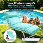 Outdoor Chaise Lounge Chair Cushion, Waterproof Non-Slip Patio Chaise Lounge - Image 2